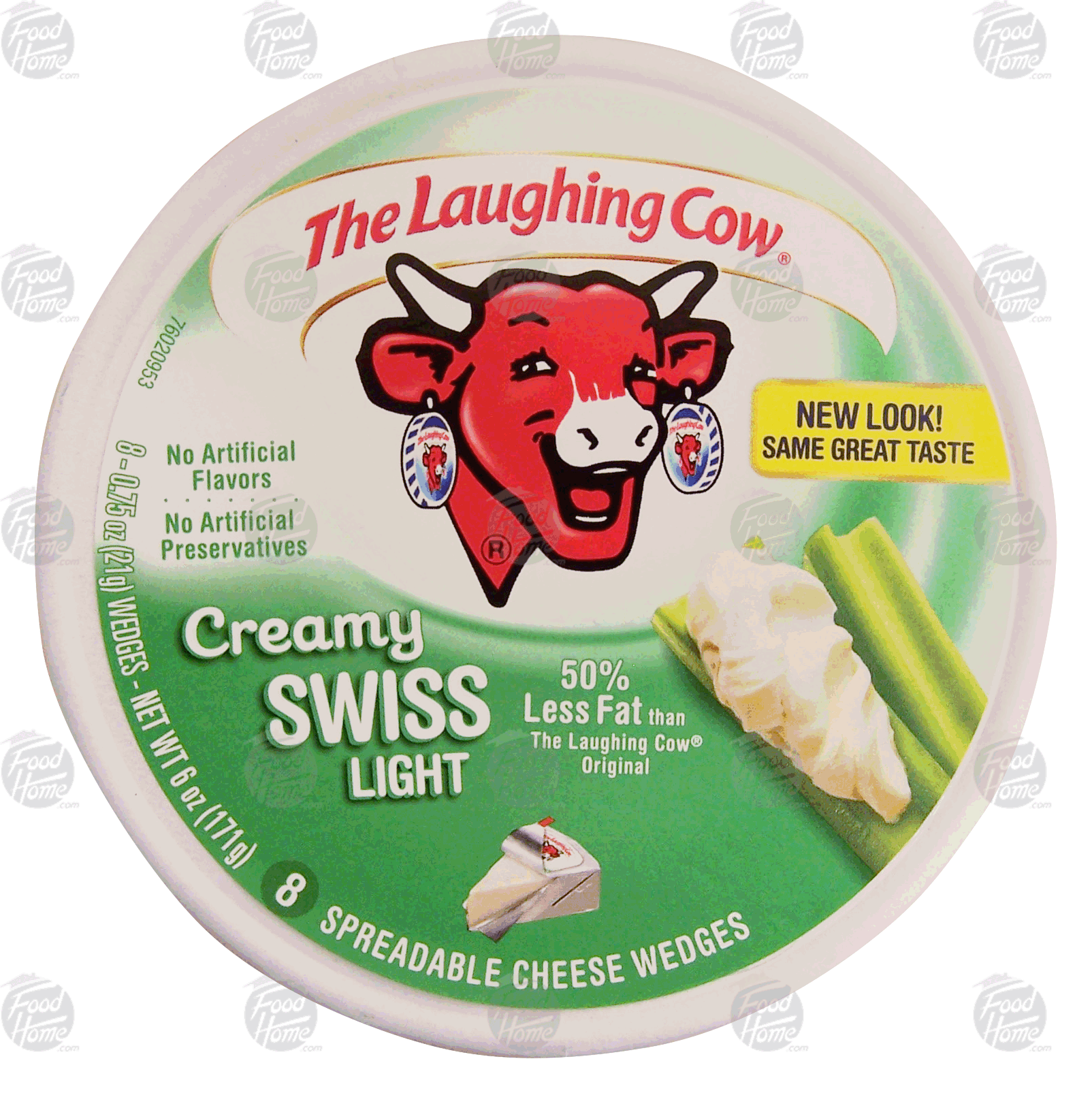 The Laughing Cow  creamy swiss light spreadable cheese wedges, 8 ct Full-Size Picture